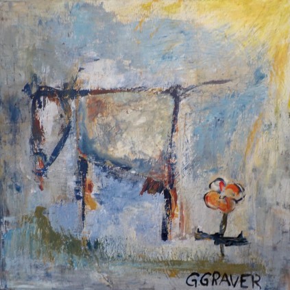 Gitte Graver, maleri, glaskunst, Kunstrunden Sydvestjylland, påsken 2019