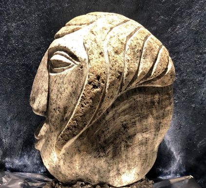 Jan Houborg, granit skulptur, Kunstrunden Sydvestjylland, påsken 2019