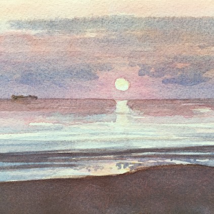 Marianne Lodahl Mortensen, maleri, akvarel, Kunstrunden Sydvestjylland, påsken 2019